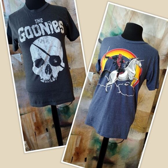 The Goonies Ripple Junction, Marvel Deadpool Both Size Small. - Picture 1 of 4